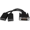 Image de StarTech DisplayPort   2x DisplayPort (0.20 m), Câble vidéo, Noir