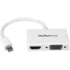 Image de StarTech Convertisseur Mdp En HDMI Ou VGA (HDMI, Mini DP, 25 cm), Adaptateur données + vidéo, Blanc