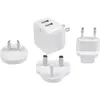 Image de StarTech Chargeur USB 2 ports / Adaptateur secteur - Chargeur 2 ports 17 Watt / 3.4 Amp - Chargeur de voyage (17 W, 2 ports), Chargeur USB, Blanc