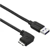 Image de StarTech Câble Slim Micro USB 3.0 1m coudé à gauche - Câble de connexion USB 3.1 Gen 1 (5 Gbit/s) (1 m, USB 3.2 Gen 1), Câble USB