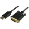 Image de StarTech Adaptateur Displayport Vers Dvi (0.91 m), Câble vidéo, Noir