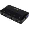 Image de StarTech Concentrateur USB 3.0 à 4 ports (USB-B, 4 ports), Station d’accueil + hub USB, Noir