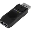Image de StarTech DisplayPort vers HDMI - 4K (HDMI, 6.40 cm), Adaptateur données + vidéo, Noir