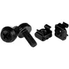 Image de StarTech 100 vis PKG M6 et écrou de cage, Armoire serveur : accessoires, Noir