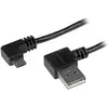 Image de StarTech Câble micro USB avec connecteurs à angle droit - mâle/mâle - 1m - USB A vers Micro B Ansc... (1 m, USB 2.0), Câble USB