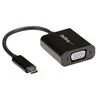 Image de StarTech.com Adaptateur vidéo USB Type-C vers VGA HD15 - M/F - Noir - Adaptateur USB / VGA - 24 pin USB-C (M) pour HD-15 (VGA) (F) - USB 3.1 Gen 1 / Thunderbolt 3 - 18 cm - alimentation USB, support 1920 x 1200 (WUXGA) - noir - pour P/N: BNDTB10GI, BNDTB