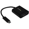 Image de StarTech.com Adaptateur vidéo USB Type-C vers DisplayPort - 4K 60 Hz - Adaptateur DisplayPort - 24 pin USB-C (M) pour DisplayPort (F) - Thunderbolt 3 / DisplayPort 1.4 - 14 cm - support 8K30Hz (7680 x 4320), support pour 4K60Hz - noir - pour P/N: BNDTB10