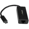 Image de StarTech Adaptateur USB-C vers Gigabit (USB, USB-C, RJ45 (1x)), Adaptateur réseau, Noir