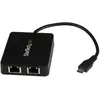 Image de StarTech Adaptateur USB-C Vers Double Gbe (USB, RJ45 Gigabit Ethernet (2x)), Adaptateur réseau, Noir