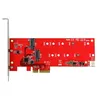 Image de StarTech.com Carte contrôleur PCI Express pour 2 SSD M.2 NGFF - Adaptateur PCIe vers 2x SSD SATA III 6 Gb/s - Contrôleur de stockage - M.2 - M.2 Card / SATA 6Gb/s - PCIe 2.0 x2 - pour P/N: BNDTB10GI, BNDTB210GSFP, BNDTB310GNDP, BNDTB410GSFP, BNDTB4M2E1,