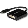 Image de StarTech Adaptateur USB-C To Dvi (DVI, 18.70 cm), Adaptateur données + vidéo, Noir