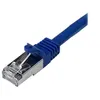 Image de StarTech.com Câble réseau Cat6 blindé SFTP sans crochet de 1 m - Cordon Ethernet RJ45 anti-accroc - Câble patch M/M - Bleu - Cordon de raccordement - RJ-45 (M) pour RJ-45 (M) - 1 m - SFTP - CAT 6 - moulé, sans crochet - bleu