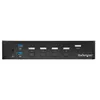 Image de Startech Switch KVM USB DisplayPort à 4 ports - Commutateur écran clavier souris DP avec hub USB 3.0 intégré - 4K 30 Hz (SV431DPU3A2) - Commutateur écran-clavier-souris/USB - 4 x KVM / audio / USB + 3 x SuperSpeed USB - 1 utilisateur local - Montable