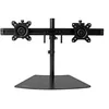 Image de Startech Support de bureau pour 2 écrans avec base à fabile encombrement - Fixation double moniteur (ARMBARDUO) - Pied - bras réglable - pour Écran LCD - plastique, aluminium, acier - noir - Taille d'écran : 24" - montable sur support - pour P/N: ACC