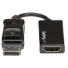 Image de StarTech Adaptateur DisplayPort vers HDMI - Convertisseur DP vers HDMI - M/F - Ultra HD 4K 60 Hz - Noir (DP2HD4K60S) - Convertisseur vidéo - DisplayPort - HDMI - pour P/N: DK30C2DAGPD, TB32DP14, TB32DP2T, TB3DK2DHV, TB3DK2DHVUE