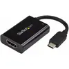Image de StarTech USB Typ-C zu (HDMI, USB-C, 5 cm), Adaptateur données + vidéo, Noir