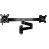 Image de StarTech.com Support mural pour deux écrans - Bras articulés (ARMDUALWALL) - Support - bras réglable - pour 2 moniteurs - acier robuste - Taille d'écran : 15"-24" - montable sur mur