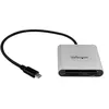 Image de Startech Lecteur et enregistreur multicartes USB 3.0 avec USB-C pour cartes mémoire SD, microSD et CompactFlash - Câble USB-C intégré - Lecteur de carte (CF I, CF II, MMC, SD, microSD, SDHC, microSDHC, SDXC, microSDXC) - USB 3.0