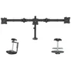 Image de StarTech.com Support de bureau pour 3 ecrans jusqu'a 24" - Bras articules - Reglage de la hauteur sans outil - Acier - bras réglable