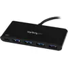 Image de StarTech CONCENTRATEUR D'USB 3.0 4 PORTS AVEC PD 2.0 (USB-C, 5 ports), Station d’accueil + hub USB, Noir