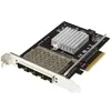 Image de StarTech.com Carte réseau PCI Express - SFP+ PCIe 4 ports - Chipset Intel XL710 - 10 Gigabit Ethernet - Carte Ethernet pour serveur - Adaptateur réseau - PCIe x8 - 10 Gigabit SFP+ x 4 - noir