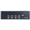 Image de StarTech.com Switch KVM double affichage DisplayPort 4K 60 Hz à 4 ports avec hub USB 2.0 intégré - Commutateur écran-clavier-souris/audio/USB - 4 x KVM / audio / USB - 1 utilisateur local - de bureau, Montable sur rack - Noir 1.2 kg