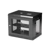 Image de StarTech.com 2 Post 9U 19 Wall Mount Network Cabinet - Adjustable Depth 6-15 - Locking IT Switch Depth Enclosure - Vented Computer/Electronics Equipment Data Rack w/Shelf & Hook & Loop Tape
