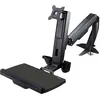 Image de StarTech Support de table pour moniteur - bras pour moniteur jusqu'à 60,96 cm 24 pouces - support VESA -... (Tables, 24", 8 kg), Support de moniteur, Noir