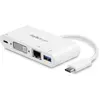 Image de StarTech DKT30CDVPD (USB-C, 1 portion), Station d’accueil + hub USB, Blanc