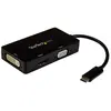 Image de StarTech USB-C Multiport Adapter (DVI, HDMI, VGA, 8.50 cm), Adaptateur données + vidéo, Noir