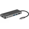 Image de StarTech DKT30CSDHPD (USB-C, 2 ports), Station d'accueil + hub USB, Gris, Noir
