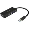 Image de StarTech Mini Hub avec connecteur de chargement (USB-A, 4 ports), Station d’accueil + hub USB, Noir