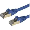 Image de StarTech Câble patch Cat6a 1m Bleu (STP, CAT6a, 1 m), Câble réseau