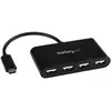 Image de StarTech HUB C 4PORT USB C VERS UN USB 2.0 (USB-A, 4 ports), Station d’accueil + hub USB, Noir