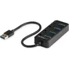 Image de StarTech HB30A4AIB (USB-A, 4 ports), Station d’accueil + hub USB, Noir