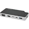 Image de StarTech com CDP2HVGUASPD, Avec fil, USB 3.2 Gen 2 (3.1 Gen 2) Type-C, 100 W, 10,100,1000 Mbit/s, IE (USB-C, 1 portion), Station d’accueil + hub USB, Noir, Gris