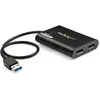 Image de StarTech USB auf DP (DP, 17.50 cm), Adaptateur données + vidéo, Noir