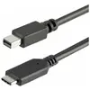 Image de StarTech 1m 3 Ft USB C To Mdp Cable (1 m), Câble vidéo, Noir