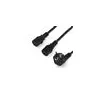Image de StarTech.com PXT101YEU2M câble électrique Noir CEE7/7 Coupleur 2 x C13