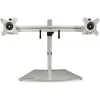 Image de StarTech .com Support double écran (Tables, 24", 8 kg), Support de moniteur, Noir, Argent