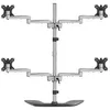 Image de StarTech.com Pied pour ecran PC a 4 affichages - Support articule en acier et aluminium - Pour quatre moniteurs jusqu'a 27" (ARMQUADSS) - Pied - bras réglable - pour 4 moniteurs - aluminium, acier - Taille d'écran : 32" - support pour ordinateur de bure