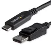 Image de StarTech.com Câble adaptateur USB-C vers DisplayPort de 1,8 m - 8K à 30 Hz - Compatible Thunderbolt 3 - HBR3 (CDP2DP146B) - Adaptateur vidéo externe - USB-C - DisplayPort - noir - pour P/N: TB4CDOCK