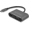Image de StarTech USB-C zu VGA und HDMI Adapter (HDMI, VGA, 16.70 cm), Adaptateur données + vidéo, Gris