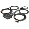 Image de StarTech .com Commutateur KVM HDMI 2 ports avec câbles intégrés, Commutateur KVM, Noir
