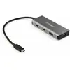 Image de StarTech HUB USB 2x USB-C + 2x USB-A 3.2 Gen2 (HB31C2A2CB) (USB-C, 4 ports), Station d’accueil + hub USB, Noir, Gris