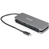 Image de StarTech .com Concentrateur USB-C à 4 ports (USB-C, 4 ports), Station d’accueil + hub USB, Noir, Gris