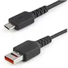 Image de StarTech Câble de blocage des données USB - Câble de chargement sécurisé USB-A vers USB Micro-B - Pas de (1 m, USB 2.0, 12 W), Câble USB