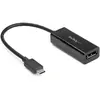 Image de StarTech USB type C vers (DP, 15 cm), Adaptateur données + vidéo, Noir