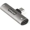 Image de StarTech USB-C Audio- & Ladeadapter (USB-C, Jack 3.5mm, USB-C), Adaptateur pour appareils mobiles, Gris