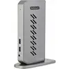 Image de StarTech Station d'accueil universelle hybride (USB-A, USB-C, 6 ports), Station d’accueil + hub USB, Argent, Noir
